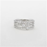 Anello Giorgio Visconti Donna in Oro bianco Diamante AB17002B